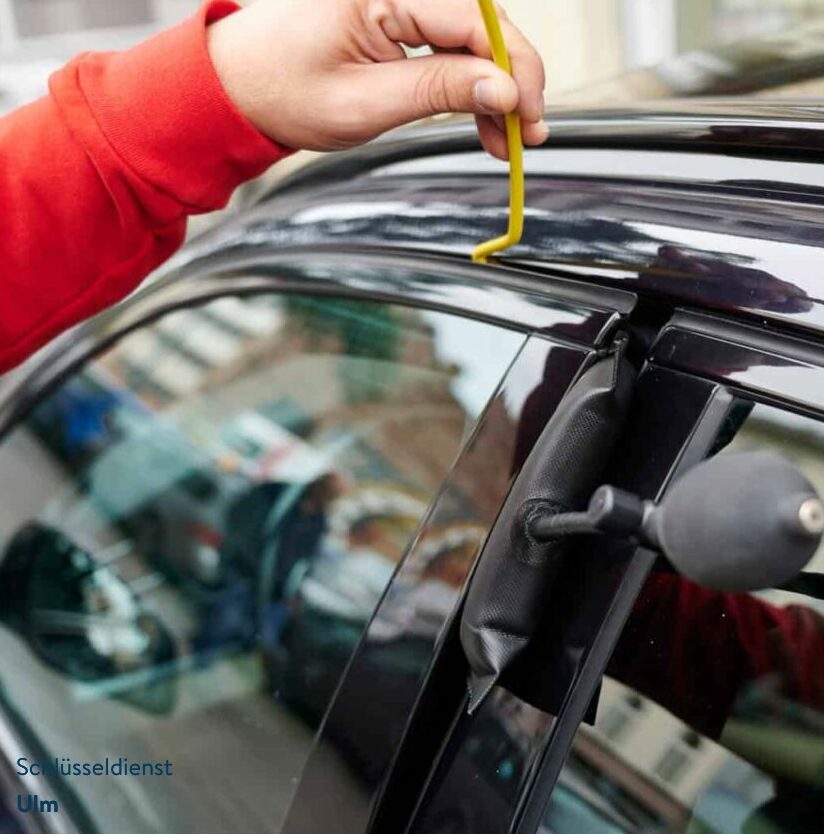Autoöffnung mit Luftkissen